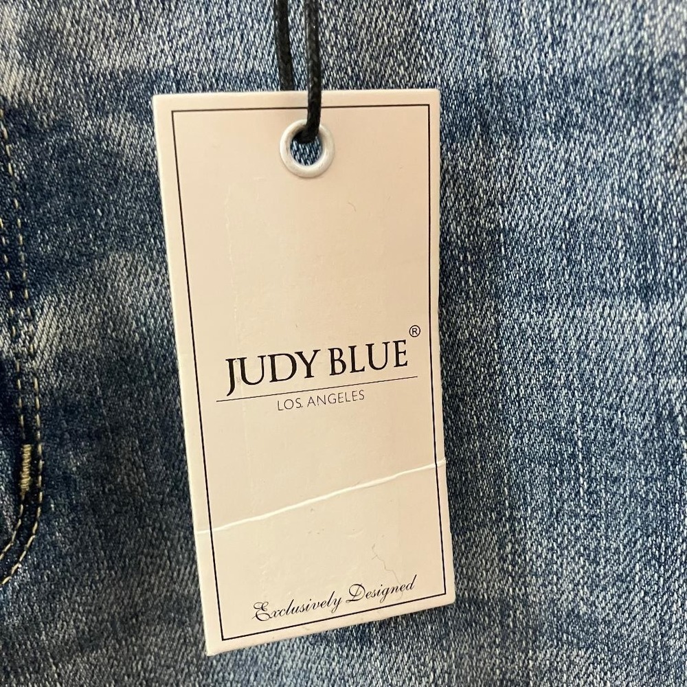 NWT Judy Blue Womens High Waist Distressed Skinny Jeans Light Blue Plus Size 20W - Picture 8 of 10